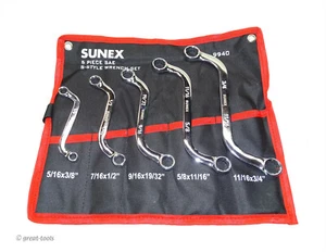 S-SHAPED WRENCH SET – sae – standard – obstruction wrenches – automotive tools - Picture 1 of 2