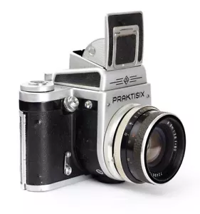 PRAKTISIX KW Medium Format SLR + Lente Aus Jena Biometar 2.8/80mm No.11205 •• - Imagen 1 de 10
