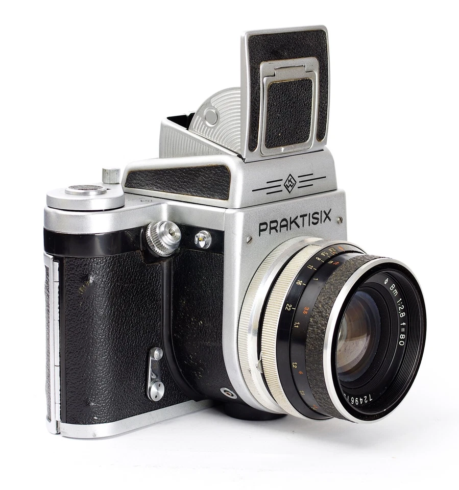 PRAKTISIX KW Medium Format SLR + Lente Aus Jena Biometar 2.8/80mm No.11205 •• Foto 1 de 4