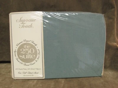 Sábana Ajustable Completa Supreme Touch 250 Suite Mezcla Algodón Poliéster Verde Cañón Foto 1 de 4