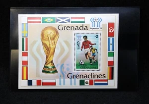Vintage Grenada $2 FIFA World Cup Argentina 1978 Collectors Mini Stamp Sheet - Picture 1 of 5