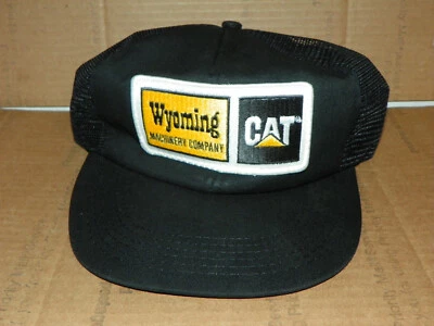De colección CAT WYOMING Maquinaria Snapback Parche Camionero Sombrero Malla TONKIN Foto 1 de 4