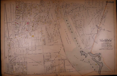 Mapa Plat 1882 ~ ROGER WILLIAMS PARK, PROVIDENCE, RHODE ISLAND #19 (XL18x28) Foto 1 de 2