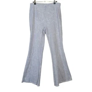 Mystree Women's Washed High Waisted Flare Pants Modern Bluish Gray Size Medium - Picture 1 of 9