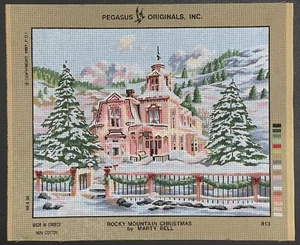 Rocky Mountain Christmas Needlepoint Canvas - Picture 1 of 1