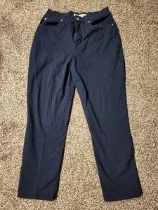 Faded Glory Jeans Womens Size 12 Black Skinny Ankle Mid Rise Pants - Picture 1 of 5