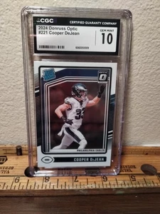 Donruss Optic Cooper DeJean 2024 clasificación novato #221 Eagles graduado CGC 10 - Imagen 1 de 3