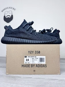 Size 14 - adidas Yeezy 350 Boost Pirate Black 2023 BB5350 Brand New - Picture 1 of 10
