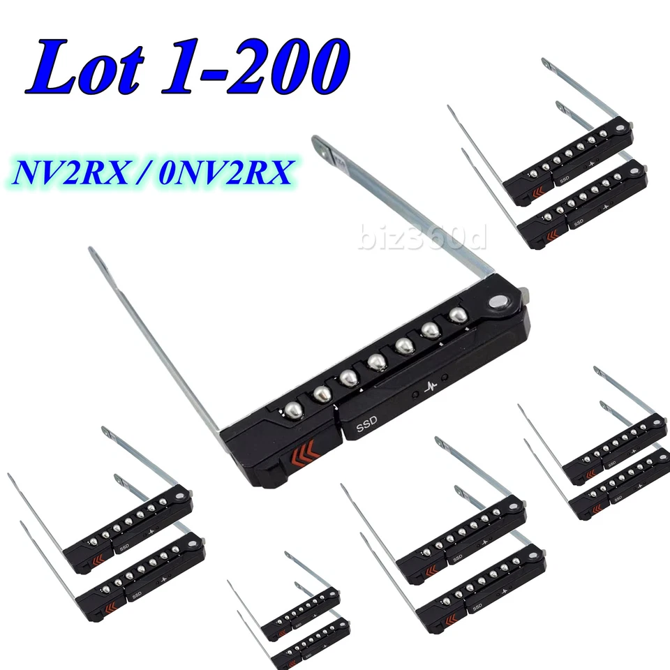 Lot Dell NV2RX E3.S SSD NVMe Hard Drive Tray Caddy for PowerEdge R660 Server 16G - Image 1 of 2