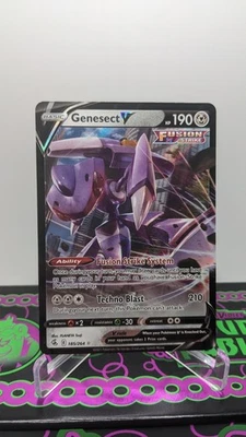 Genesect V 185/264 Ultra Rare Holo Swsh08: Fusion Strike Pokemon TCG NM / Mint - Image 1 of 3