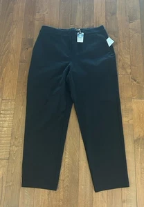 Gr. M Eileen Fisher schwarze Ponte Knöchelhose elastischer Bund RN 78121/CA 63918 178 $ - Bild 1 von 6