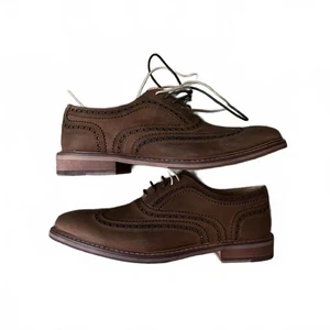 Zapatos de vestir Oxford de cuero para hombre Aldo, talla 10, marrón - Imagen 1 de 6
