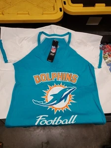 Miami Dolphins Football Majestic fan fashion Womans V Neck Shirt (M) - Picture 1 of 7