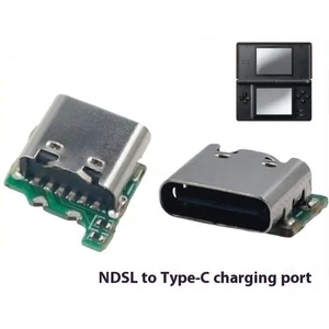 1Pcs Replacement For NDSL Convert To USB-C Mod USB Type C Charging Socket - Picture 1 of 5