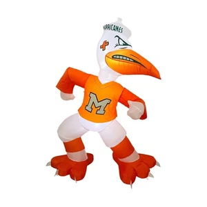 Miami Hurricanes Mascotte gonfiabile alta 7 piedi "Ibis" per tailgating/giardino - Foto 1 di 1