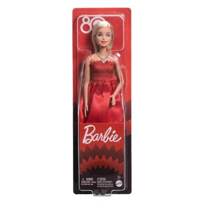 Barbie Mattel 80th Anniversary Ruby Red Celebration Fashion Doll NEW - image 1 of 4