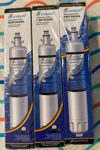 Excelpure Refrigerator Water Filter Replacement RWF3600A for GE RPWF, 3PACK - Picture 1 of 1