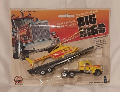 1981 Zee Toys/Intex Большие Приспособления Желтый Полуприцепной Вертолет Новый из Старых запасов  - Изображение 1 из 2