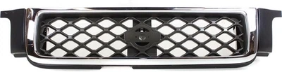 Grille For 99-2001 Nissan Pathfinder Chrome Shell w/ Gray Insert Plastic — 第 1/4 张图片