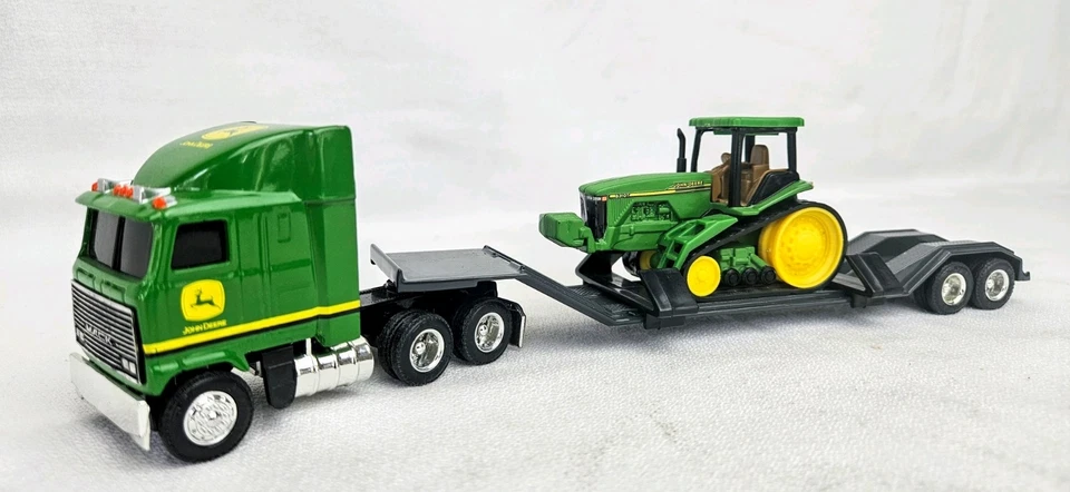 Ertl John Deere Mack Semi Truck Hauler 8310T  Tractor Cab Over 1/64 Lowboy Rare - Image 1 of 4