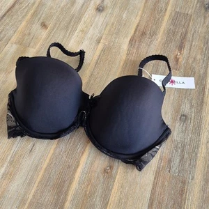 Cosabella 30dd Black T-Shirt Push Up Bra NEW underwired padded Italian - Picture 1 of 13