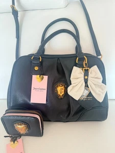 Juicy Couture Juicy Romance Satchel crossbody bag w wallet & bow charm - Picture 1 of 13