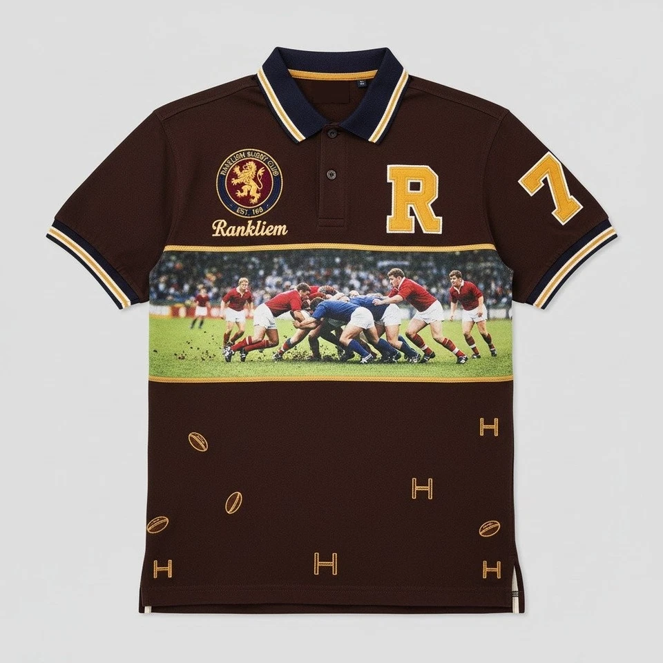 RankLiem: POLO Brand Best Graphic Rugby Division 80s be inspired Ralph-Lauren - Image 1 of 4