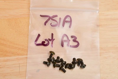 NICE!! 12 PIECES ICOM IC-751A IC-751 EXTERIOR CABINET SCREWS 735 745 (LOT A3) - Image 1 of 2