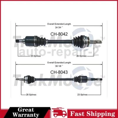 Eje CV delantero izquierdo derecho Dodge Charger TrakMotive 1983~1987 Foto 1 de 3