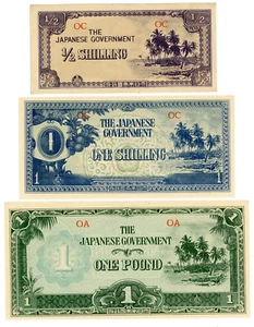 Ozeanien ... P-1a,2a,4a ... 1 Schilling - 1 Pfund ... ND (1942) ... Ch *AU-UNC* 🤩 - Bild 1 von 2