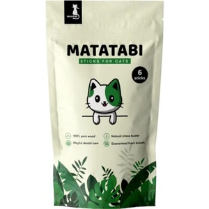 Woodcat Matatabi Dental Sticks für Katzen, der ultimative Stressbuster 6 St. - Bild 1 von 4