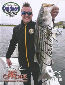 FOTO 8,5x11 firmada autografiada por Charlie Moore - El pescador loco al aire libre nesn - Imagen 1 de 2