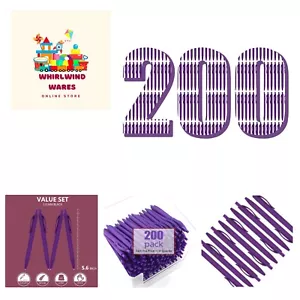 Pens Bulk, 200 Pack No Bleed Purple Barrel Click Pens, Wholesale Retractable ... - Picture 1 of 8
