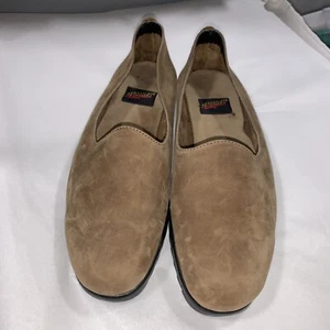 Mocassino aerosol donna marrone scuro in pelle scamosciata taglia 8 usato delicatamente - Foto 1 di 11