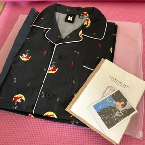 BTS ARTIST-MADE COLLECTION By Jin Bad Day Pajama Set Size M BLACK - Picture 1 of 4