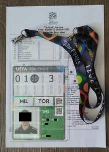 TICKET 5 Player Pass Final 10.10.2021 Spain Spanien - France Frankreich # Milan - Bild 1 von 2