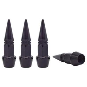 4 Stück YOU.S Ventilkappen Abdeckung Spike in Schwarz für Auto PKW LKW Motorrad - Bild 1 von 2