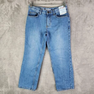 Boys Relaxed Straight Fit Blue Jeans Cat & Jack Medium Wash Youth Husky Size 8 - Picture 1 of 14
