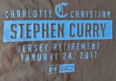 安德玛 Steph Curry HS 球衣退休纪念 T 恤 - 罕见 — 第 1/4 张图片