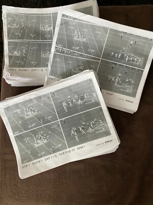 Auténtico Super Bowl 55 LV Tampa Bay Kansas City B&W Juego Usado HOJAS DE JUEGO BRADY Foto 1 de 2