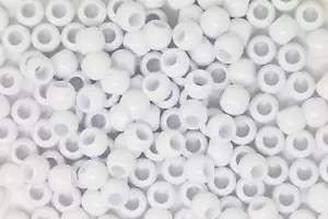 160PC 12X15 Mm Premium Pony Beads for Hair Braids, Kids Crafts - Plastic Hair Be - Picture 1 of 7
