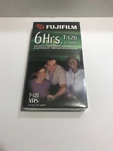 Paquete de cintas VHS en blanco Fujifilm T-120 6 horas 4 - totalmente nuevas, embalaje sellado - Imagen 1 de 7