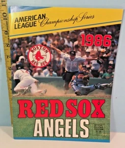 1986 American League Championship Series California Angels vs Boston Red Sox Pro - Picture 1 of 4