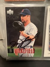 SIGNED Tim Wakefield Boston Red Sox Baseball Card 2006 Upper Deck #84