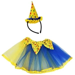 Halloween Clown costume Tutu Set Fairy Ages 5 + Circus Cosplay NIP Ballerina - Picture 1 of 5