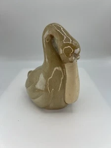 Pelican Pottery Stoneware Artist Handmade Whimsical Figurine Sculpture Beach - Picture 1 of 9
