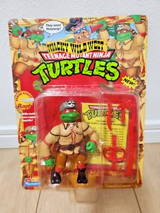 TMNT Sewer Scout Raph MOC NEW Playmates UNPUNCHED Teenage Mutant Ninja Turtles - Picture 1 of 8