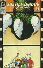Justice League Europe #14 Comic 1990 - Batman Wonder Woman Power Girl Metamorpho