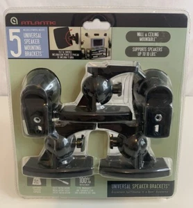 Atlantic 5 Universal Speaker Mounting Brackets Wall & Ceiling Brand New Sealed - Picture 1 of 6