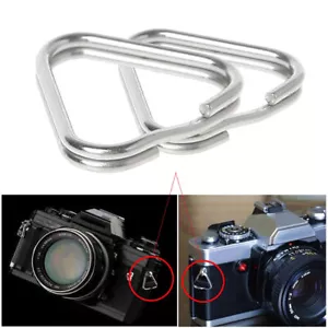 2 Pcs Triangular Camera Strap attatchment Clips Digital Camera Replacement Parts - Picture 1 of 7